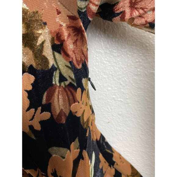 ASTR The Label Velvet Burnout Floral Lanita Wrap Dress Size Medium Long Sleeve - Picture 14 of 16